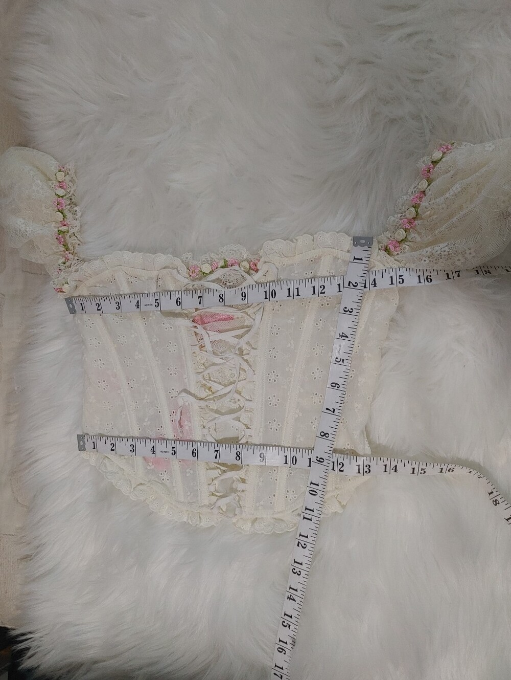 Dolls Kill Sugar Thrillz Breathtaking Blossom Corset Top M - Picture 12 of 12